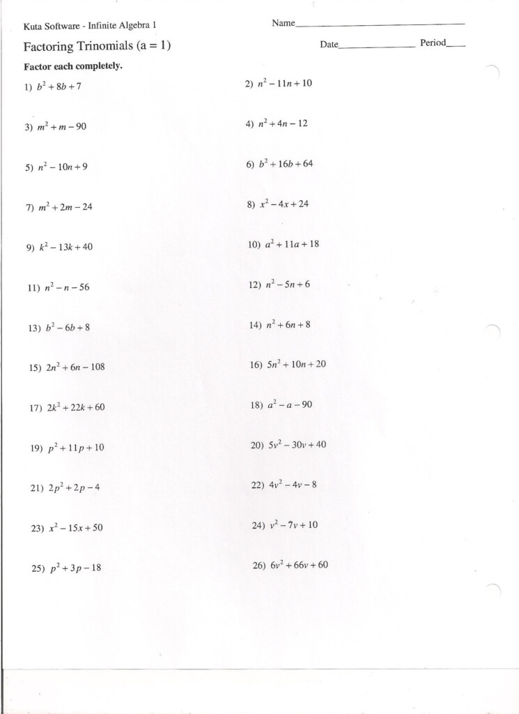 30 Factoring Practice Worksheet Answers Education Template