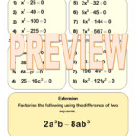 30 Factoring Quadratic Expressions Worksheet Answers Education Template