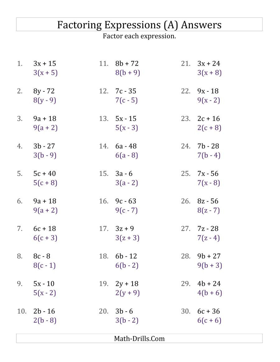 30 Factoring Quadratics Worksheet Answers Education Template