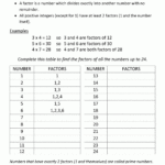 30 Factors And Multiples Worksheets Coo Worksheets