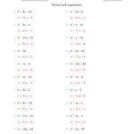 42 Factoring Trinomials A 1 Worksheet Answers Worksheet Database