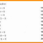 46 Solve Quadratics By Factoring Worksheet Chessmuseum Template Library