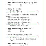 Cbse Class 7 Maths Worksheet For Chapter 4 Simple Equations Highest
