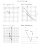 Dilations And Scale Factor Worksheet The Dilations Using Various