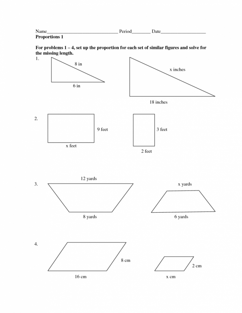 Dilations Worksheet 7th Grade