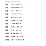 Distributive Property Of Multiplication Worksheets 6th Grade