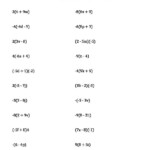 Distributive Property Worksheet 6th Grade Algebra Worksheets