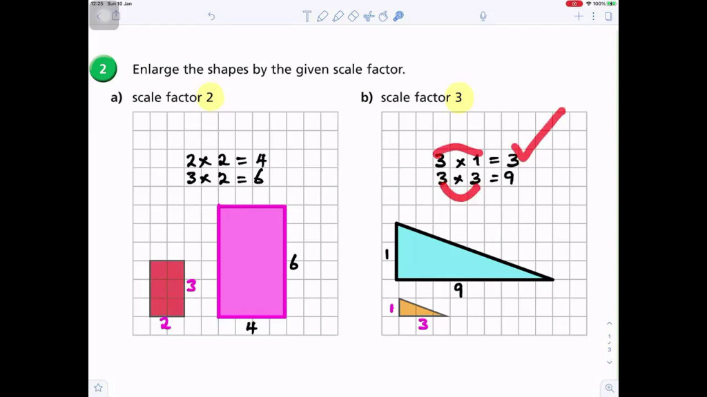 Enlarge Shapes By Given Scale Factor YouTube