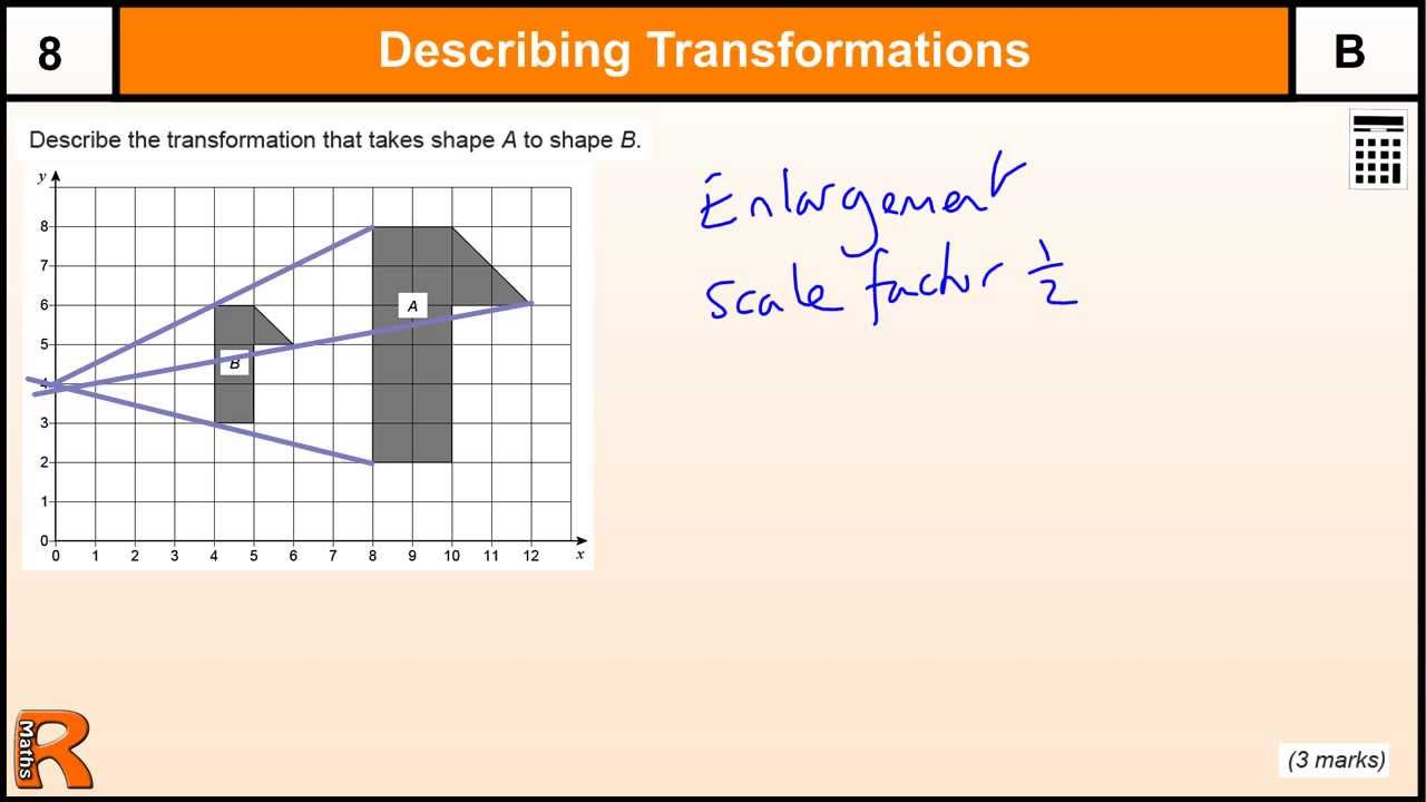Enlargement With Fractional Scale Factor GCSE Maths Revision Exam Paper