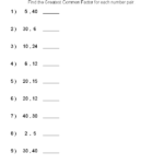 Factor By Gcf Worksheet Factoring Out The Greatest Common Factor