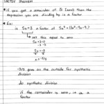 Factor Theorem Algebra Wiskunde