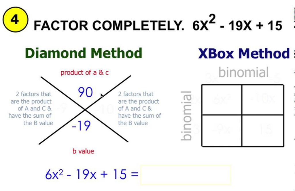 Factor This Trinomial For Me