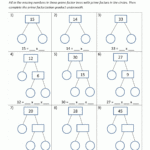 Factor Tree Worksheets Page