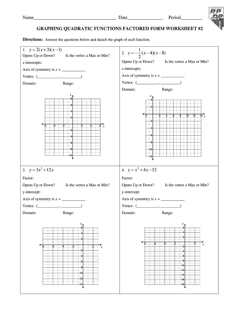 Factored Form Worksheet Free Download Goodimg co