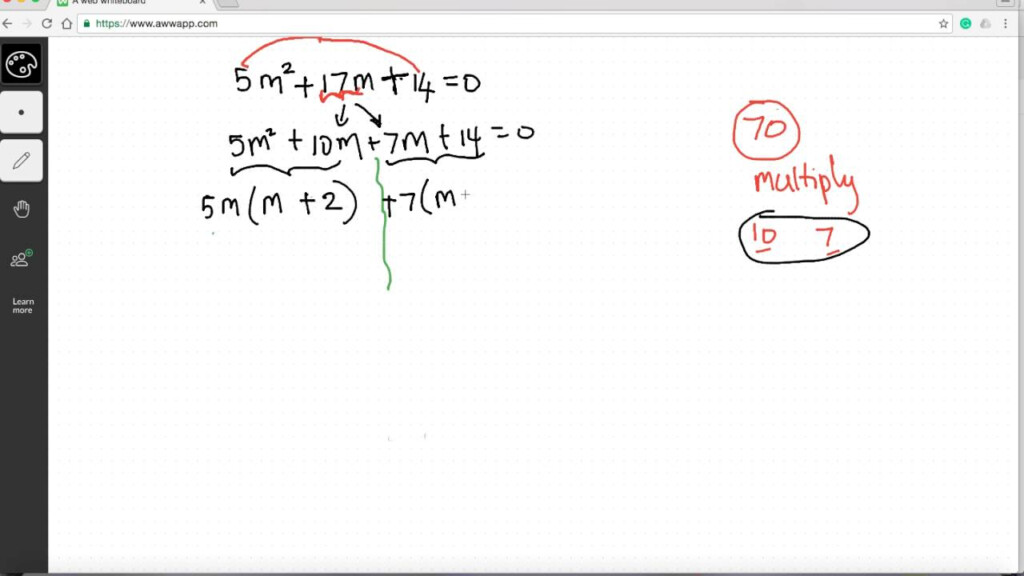 Factoring By Grouping The Rainbow Method YouTube