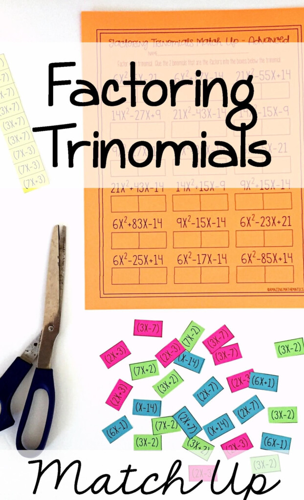 Factoring By Grouping Worksheet Doc Worksheeta