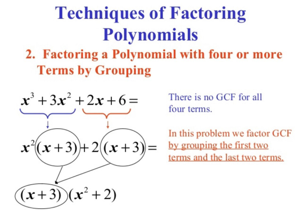 Factoring By Grouping Worksheet Doc Worksheeta