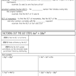 Factoring Polynomials Notes And Worksheets Lindsay Bowden