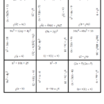 Factoring Polynomials Square Puzzle Activity Math Love