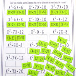 Factoring Polynomials Trinomials Activity Beginner Factoring