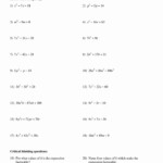 Factoring Quadratic Equations Worksheet Inspirational 14 Best Of Kuta