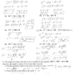 Factoring Quadratic Trinomials Worksheet
