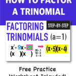 Factoring Trinomials Worksheet With Answers Weenaxre