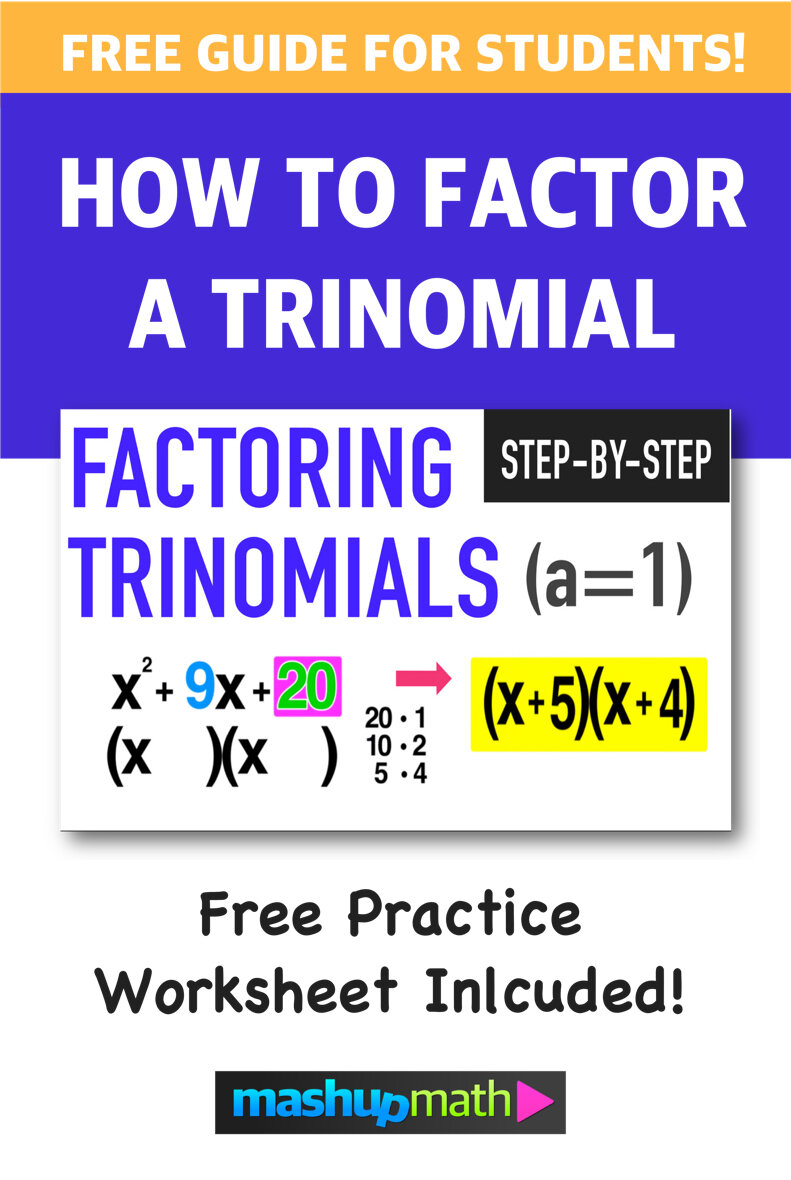 Factoring Trinomials Worksheet With Answers Weenaxre