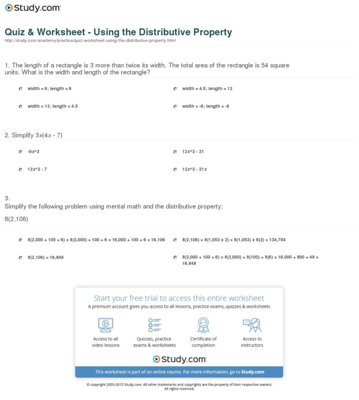 Factoring Using The Distributive Property Worksheet 10 2 Db excel