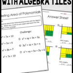 Factoring With Algebra Tiles Algebra Polynomials Math Games Middle
