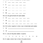 Factoring Worksheet Pdf 4th Grade