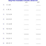 Factors Worksheets Printable Factors And Multiples Worksheets