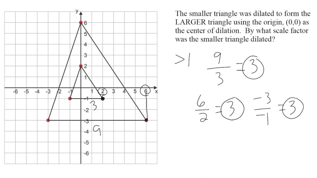 Finding The Scale Factor Of Dilated Shapes YouTube