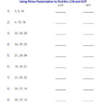 Gcf And Lcm Worksheet Kuta Free Download Qstion co