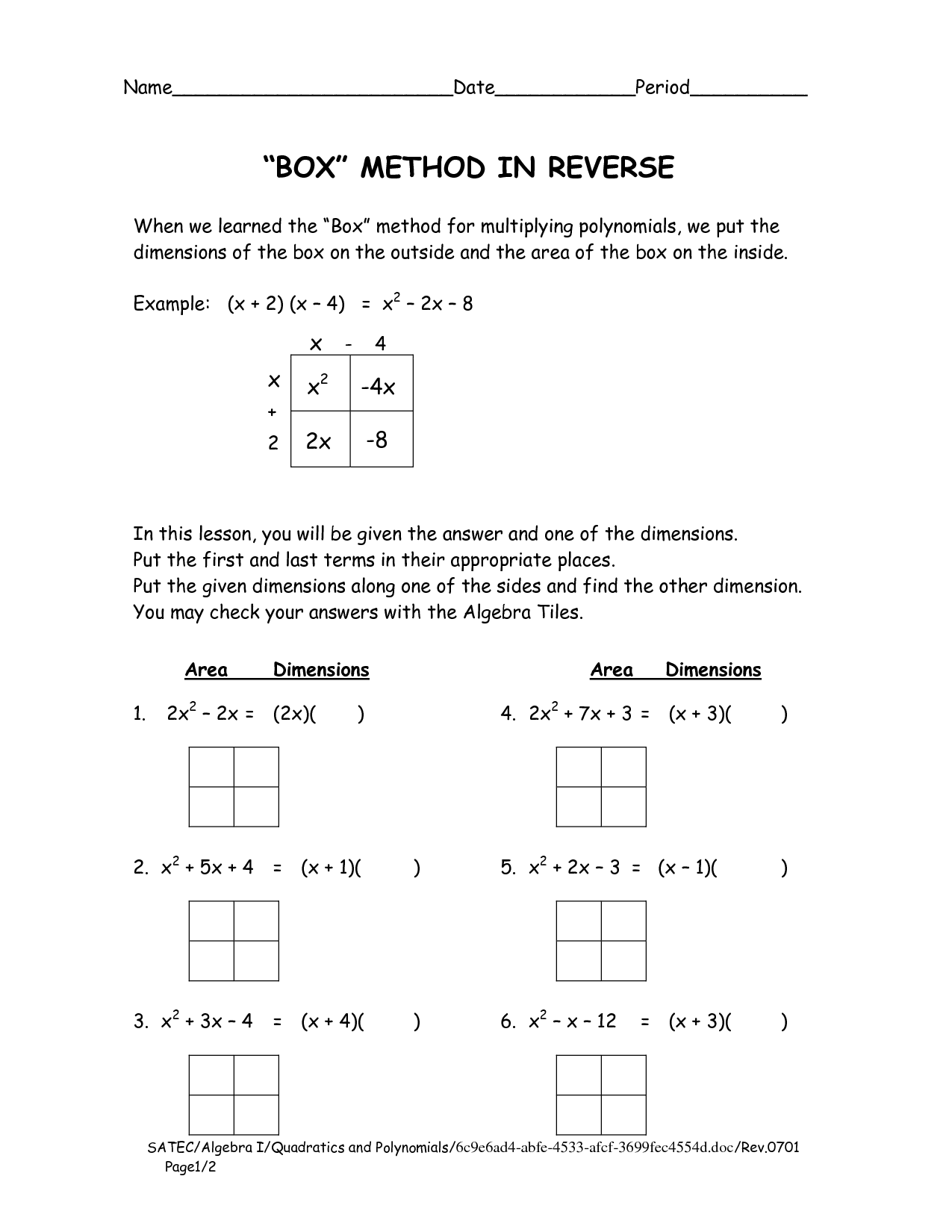 Get Free Box Method Multiplication Worksheet Copy Vcon duhs edu pk