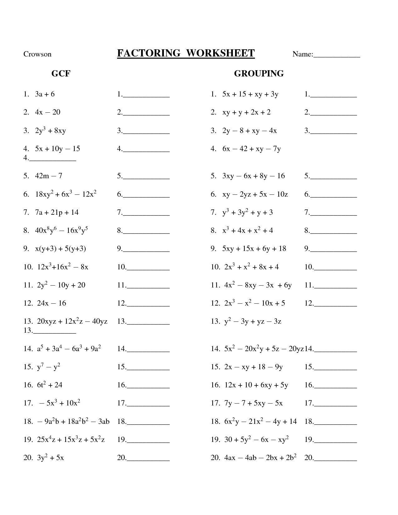 How To Factor Polynomials By Grouping News At How To Www joeposnanski