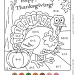 Image Result For Color By Number Thanksgiving Math Worksheets