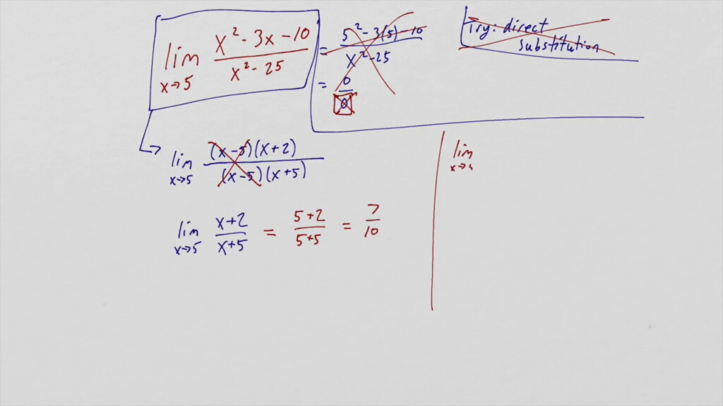 Limits By Factoring YouTube