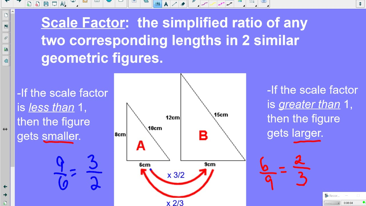 Notes Corresponding Sides Identify Scale Copies Scale Factor YouTube