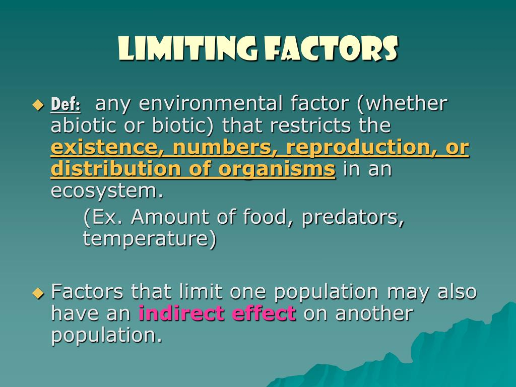 PPT Limiting Factors PowerPoint Presentation Free Download ID 6308880