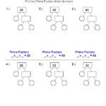 Prime Factorization Worksheet Grade 4 Pdf Free Factor Tree Worksheets