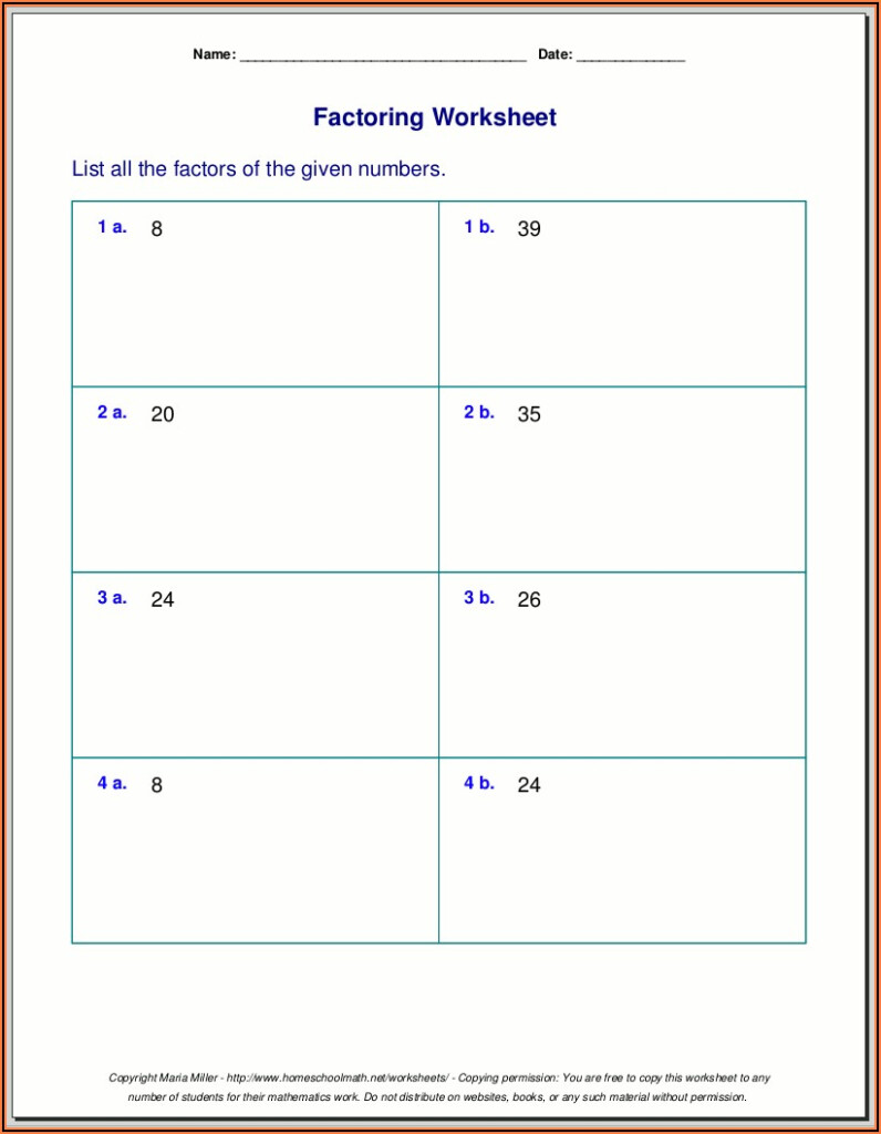 Prime Number Worksheets For Grade 6 Worksheet Resume Template 