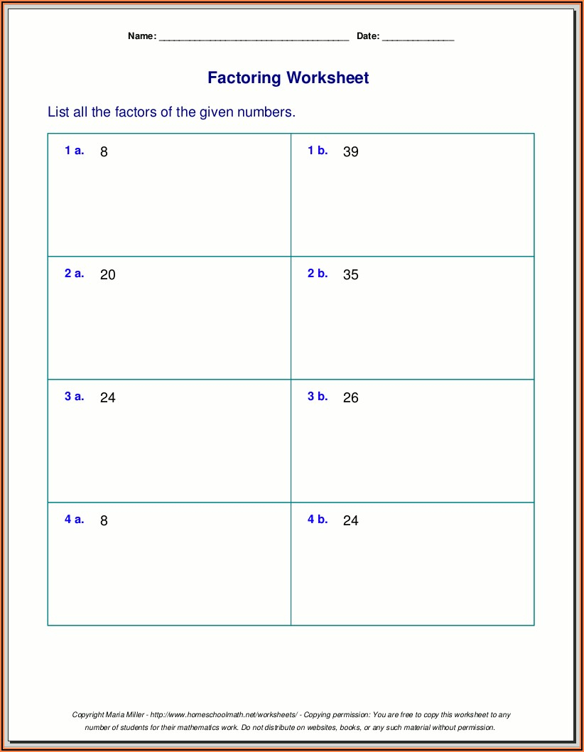 Prime Number Worksheets For Grade 6 Worksheet Resume Template 