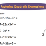 Quadratic Expressions Worksheets