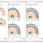 Rainbow Factor Pairs Activity Numbers 50 100 Twinkl Maths