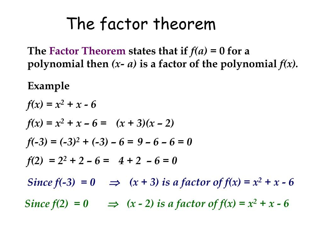 Remainder And Factor Theorem Worksheet Martin Lindelof