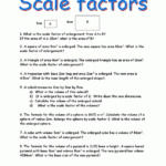 Scale Factor Worksheet 7th Grade