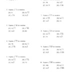 Simplifying Imaginary Numbers Worksheet