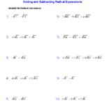 Simplifying Radical Expressions Worksheet Chipola Answers Billy Bruce