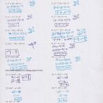 Solving Quadratic Equations Worksheet Solving Quadratic Equations By